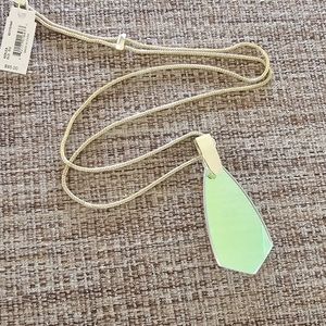 Kendra Scott Dichroic Glass Azalea Color Changing Prism Thick Cut Necklace NEW
